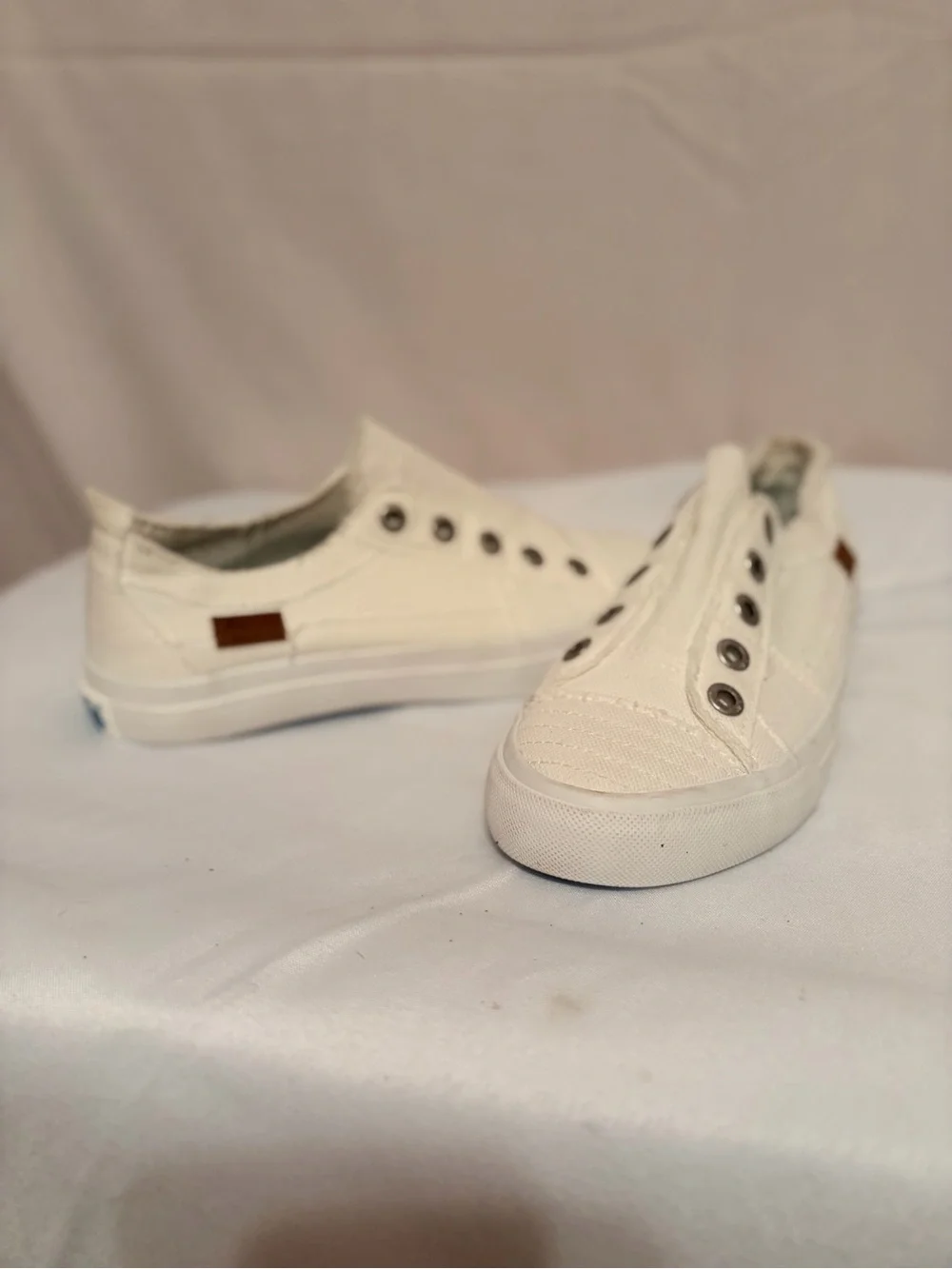 Blowfish Malibu Play Sneakers in a white canvas material